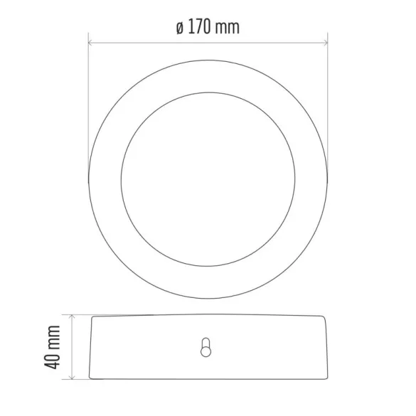 EMOS LED panel falon kívüli 12W 1000lm IP20 természetes fehér  ZM5132