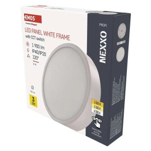 EMOS LED FALON KÍVÜLI PANEL NEXXO  21W 1900LM IP40 NW ZM5143