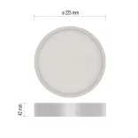 EMOS LED FALON KÍVÜLI PANEL NEXXO  21W 1900LM IP40 NW ZM5143