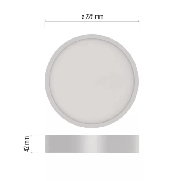 EMOS LED FALON KÍVÜLI PANEL NEXXO  21W 1900LM IP40 NW ZM5143