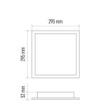 EMOS LED MENNYEZETI PANEL 30x30, 20W, DIMM., ÁLLÍTHATÓ SZÍNHŐM. ZM5171