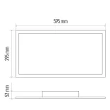 EMOS LED MENNYEZETI PANEL 30x60, 25W, DIMM., ÁLLÍTHATÓ SZÍNHŐM. ZM5172