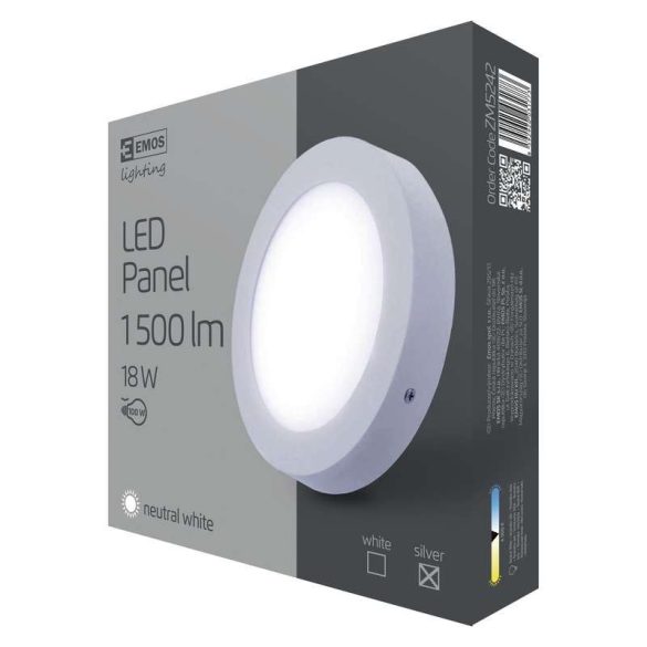 EMOS LED PANEL FALON KÍVÜLI 18W NW IP20