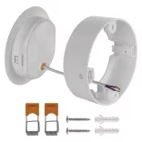 EMOS LED felületi lámpatest RUBIC, kerek, fehér, 9W, természetes fehér ZM-5432