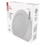 EMOS LED felületi lámpatest RUBIC, kerek, fehér, 18W, természetes fehér ZM5442