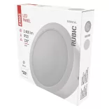 EMOS LED felületi lámpatest RUBIC, kerek, fehér, 24W, természetes fehér ZM5452