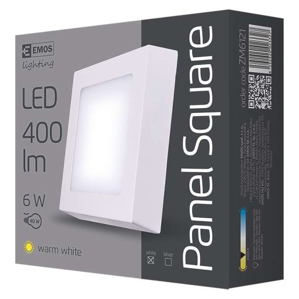 EMOS LED PANEL FALON KÍVÜLI 6W WW IP20
