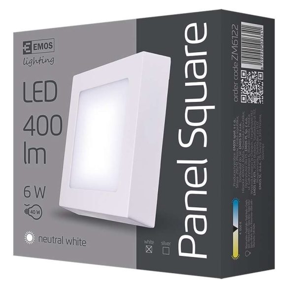 EMOS LED PANEL FALON KÍVÜLI 6W NW IP20