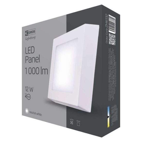 EMOS LED PANEL FALON KÍVÜLI 12W NW IP20