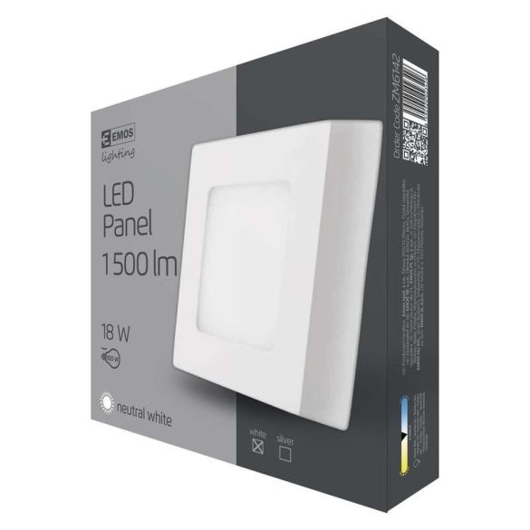 EMOS LED PANEL FALON KÍVÜLI 18W NW IP20 ZM6142