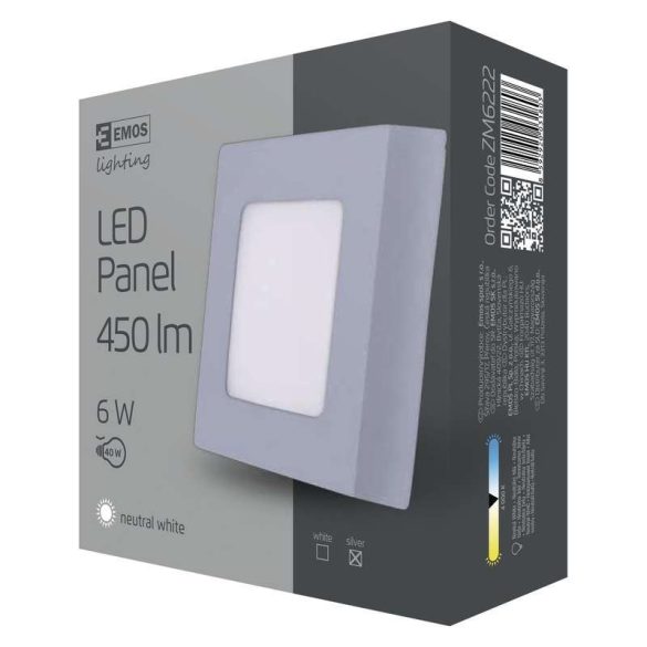 EMOS LED PANEL FALON KÍVÜLI 6W NW IP20