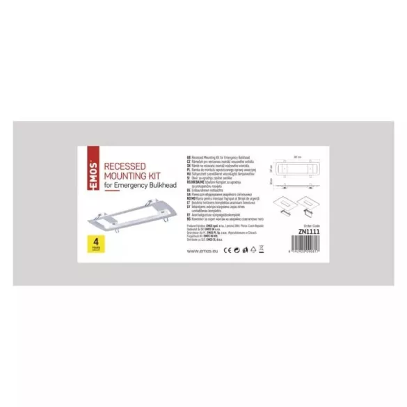 EMOS Süllyesztett szerelőkeret vészvilágító lámpatesthez ZN1111