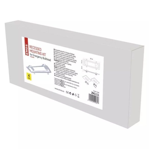 EMOS Süllyesztett szerelőkeret vészvilágító lámpatesthez ZN1111