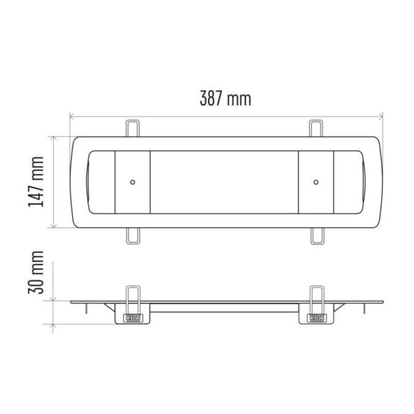 EMOS Süllyesztett szerelőkeret vészvilágító lámpatesthez ZN1111