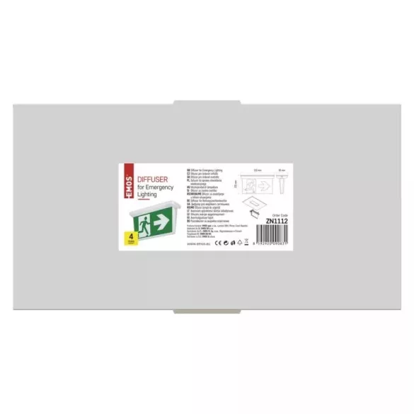 EMOS vészkijáratjelző lámpabúra ZN1112