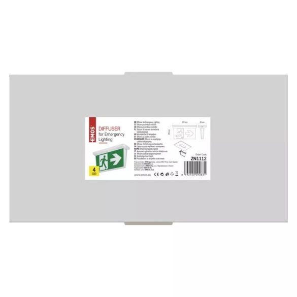 EMOS vészkijáratjelző lámpabúra ZN1112