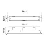EMOS Süllyesztett szerelőkeret vészvilágító lámpatesthez ZN1211