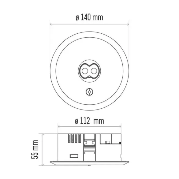 EMOS LED vészvilágító lámpatest 3W 240 lm 3 óra ZN1310