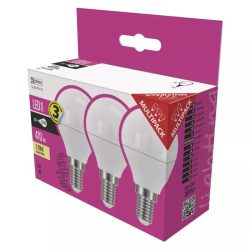  EMOS Classic LED izzó kisgömb E14 6W 470lm meleg fehér 3db ZQ1220.3
