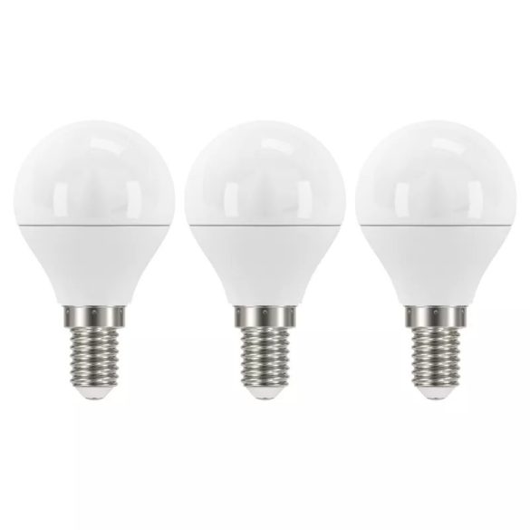 EMOS Classic LED izzó kisgömb E14 6W 470lm meleg fehér 3db ZQ1220.3