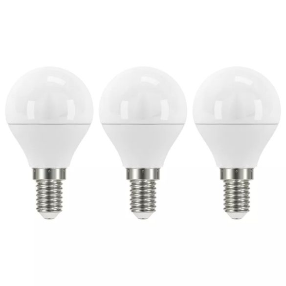 EMOS Classic LED izzó kisgömb E14 5W 470lm természetes fehér 3db ZQ1221.3