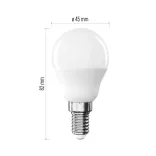 EMOS Classic LED izzó kisgömb E14 4,2 W (40 W) / 470 lm / Meleg fehér ZQ1E21