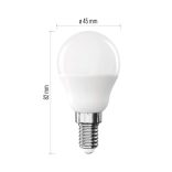 EMOS Classic LED izzó kisgömb E14 4,2 W (40 W) / 470 lm / Meleg fehér ZQ1E21