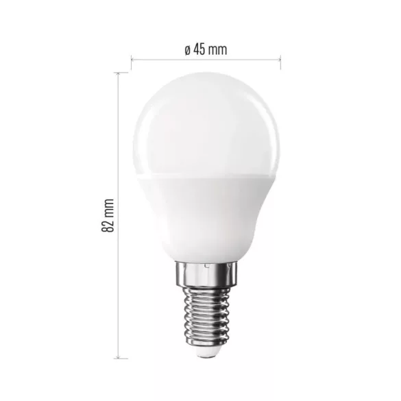 EMOS Classic LED izzó kisgömb E14 6,5 W (60 W) / 806 lm / Term. fehér ZQ1E43