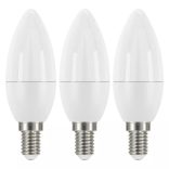EMOS Classic LED izzó gyertya E14 5W 470lm meleg fehér 3db ZQ3220.3
