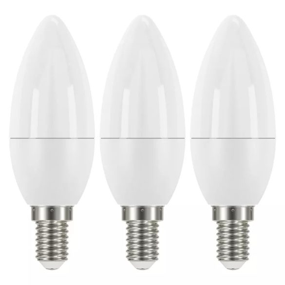 EMOS Classic LED izzó gyertya E14 5W 470lm meleg fehér 3db ZQ3220.3