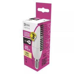   EMOS Classic LED izzó gyertya E14 5W 470lm meleg fehér ZQ3220