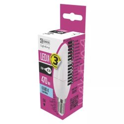   EMOS Classic LED izzó gyertya E14 6W 470lm hideg fehér ZQ3222