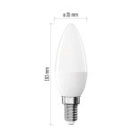 EMOS Classic LED izzó gyertya E14, 6,5W, 806lm hideg fehér ZQ3E44
