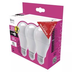  EMOS Classic LED izzó A60 E27 13.2W 1521lm természetes fehér 3db ZQ5161.3
