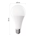 LED izzó Classic A80 / E27 / 20 W (150 W) / 2452 lm / Természetes fehér ZQ5E83
