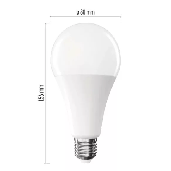 LED izzó Classic A80 / E27 / 20 W (150 W) / 2452 lm / Természetes fehér ZQ5E83