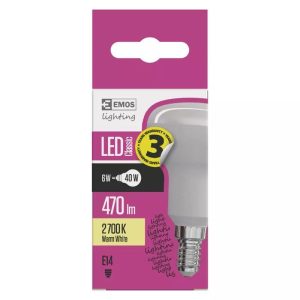 EMOS Classic LED izzó R50 E14 4W 450lm meleg fehér ZQ7220