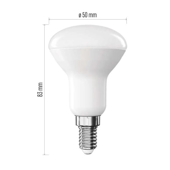 EMOS Classic LED izzó R50 / E14 / 4,2W / 470lm természetes fehér ZQ7E23