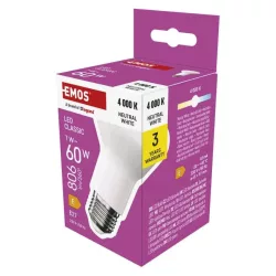 EMOS LED IZZÓ CLASSIC R63 7W E27 806LM  NW ZQ7E43