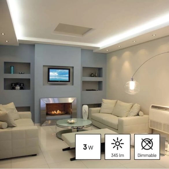 LED izzó Classic MR16 / GU10 / 3 W (32 W) / 345 lm / meleg fehér ZQ8E12