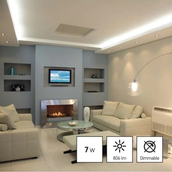 LED izzó Classic MR16 / GU10 / 7 W (60 W) / 806 lm / meleg fehér ZQ8E42