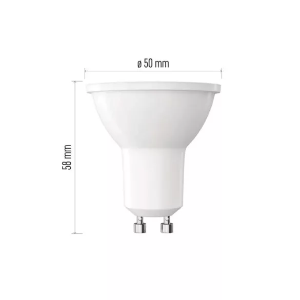 LED izzó Classic MR16 / GU10 / 7 W (60 W) / 806 lm / term fehér ZQ8E43