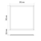 EMOS LED panel beépíthetö 40W 4000lm IP20/IP44 természetes fehér ZR1512