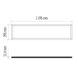 EMOS LED panel 40W 4000lm UGR IP20 természetes fehér  ZR3422