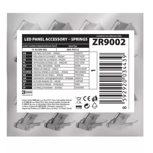 EMOS LED panel rugók 120×30cm ZR9002