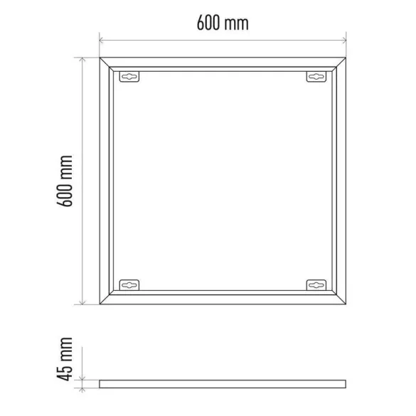 EMOS LED panel keret 60x60cm ZR9034