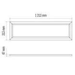 EMOS LED panel keret 30x120cm ZR9035