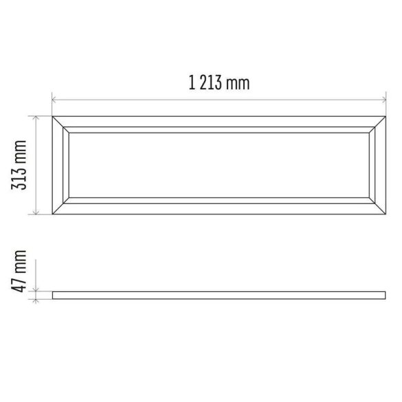 EMOS LED panel keret 30x120cm ZR9035