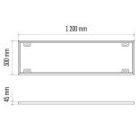 EMOS LED panel keret 30x120cm ZR9035