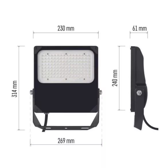 EMOS PROFI+ LED reflektor narrow 100W 11000lm IP66 természetes fehér ZS1100N
